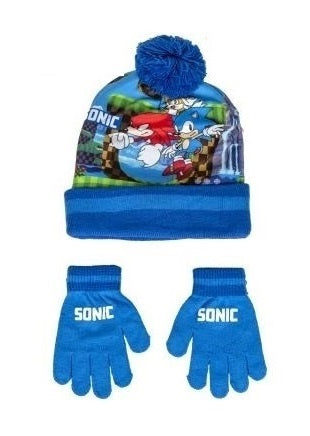 КОМПЛЕКТ ОТ ДВЕ ЧАСТИ ,ШАПКА С РЪКАВИЦИ SONIC