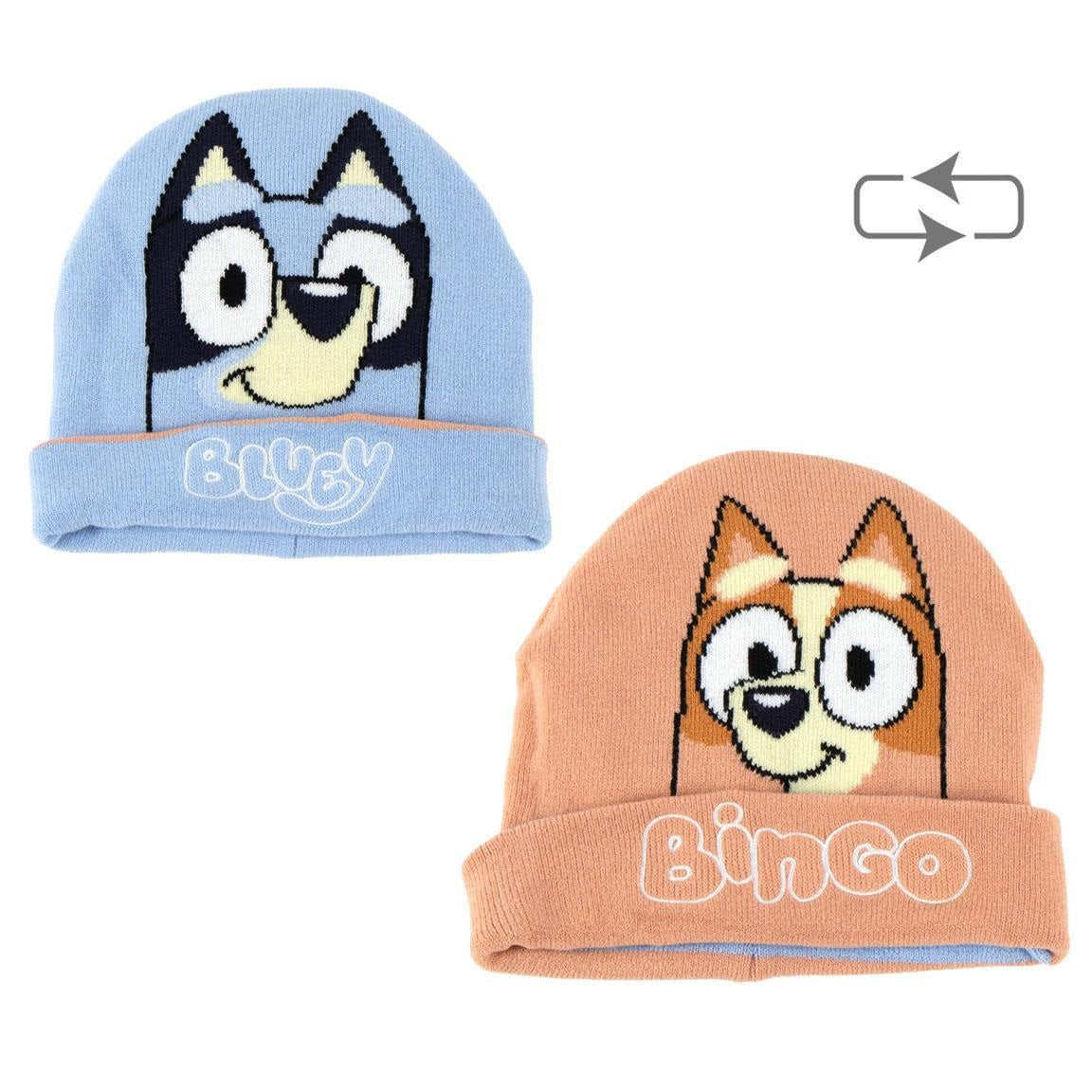 ЗИМНА ДВУЛИЦЕВА ШАПКА BLUEY