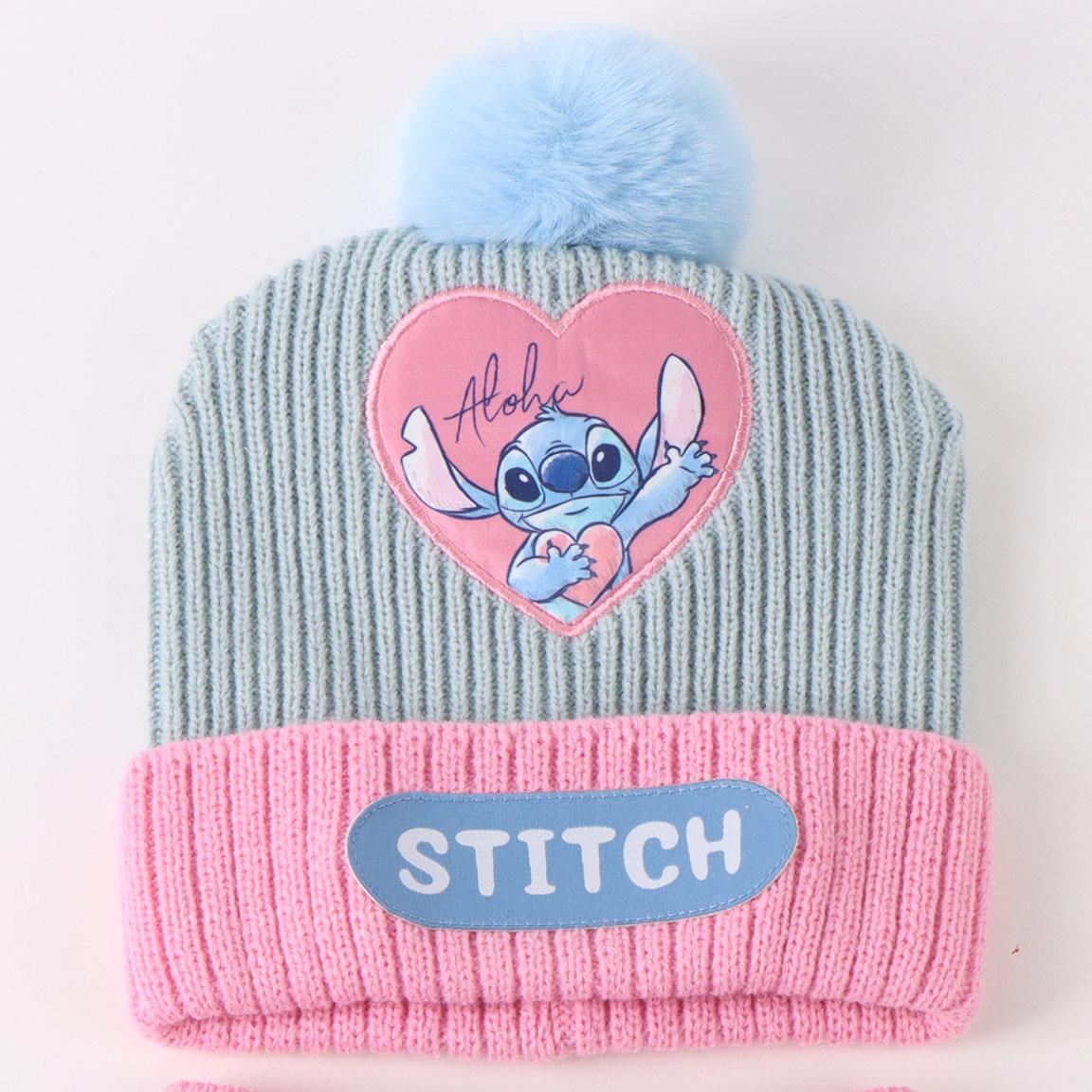 КОМПЛЕКТ ОТ ТРИ ЧАСТИ ,ШАПКА,ШАЛ И РЪКАВИЦИ STITCH