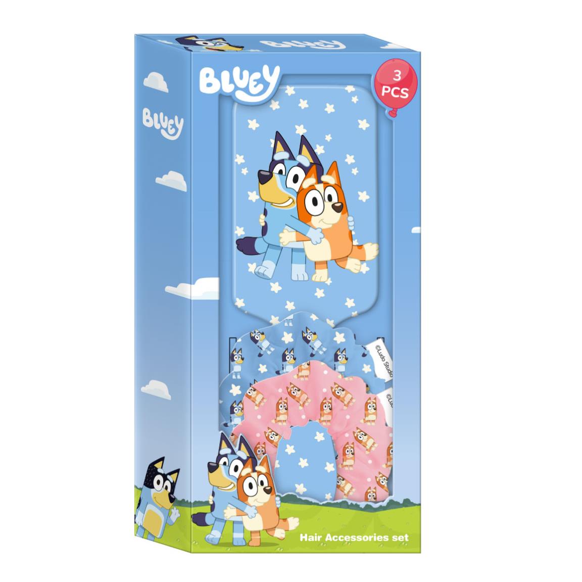 КОМПЛЕКТ ДЕТСКИ АКСЕСОАРИ ЗА КОСА BLUEY & BINGO
