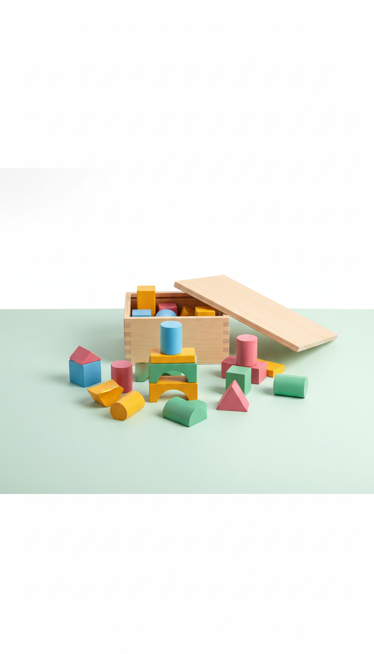 Wooden Building Blocks Set
